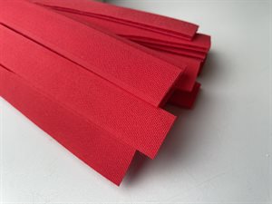 Velcrobånd 50 cm - rød i 2 cm bredde, påsyning.